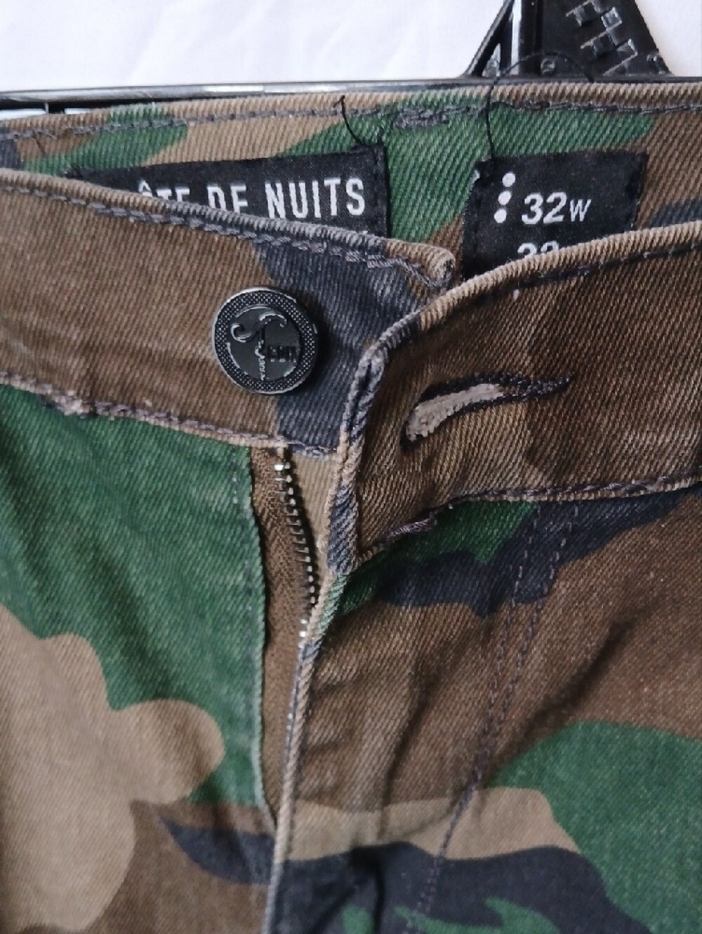 Embellished Camo Cargo Trousers - Green - Picture 2 of 9